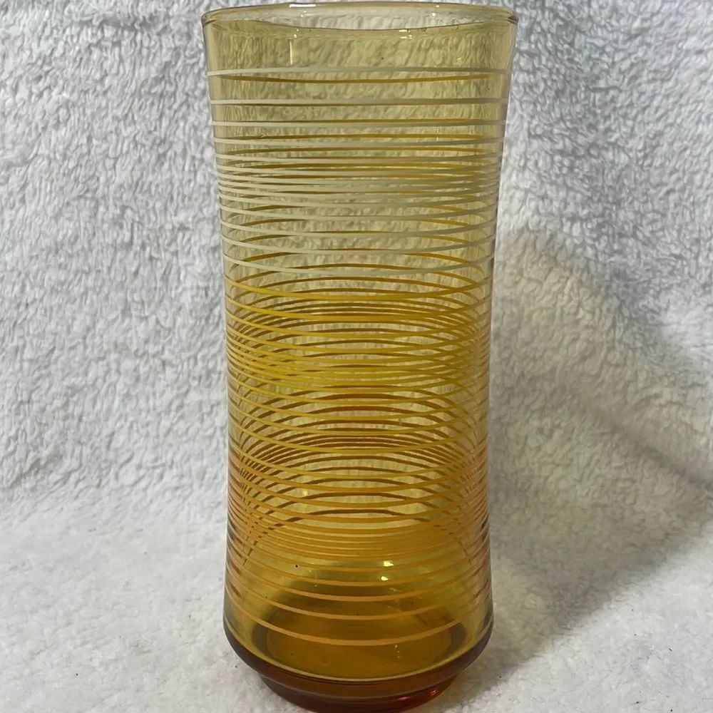 Striped juice glass
